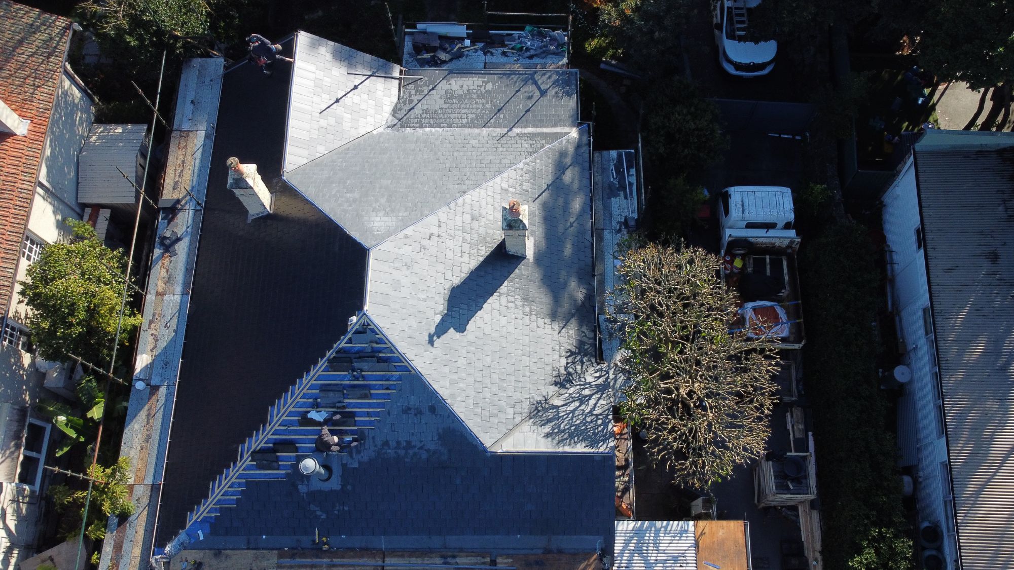 Double Bay Slate Roof Replacement 2000w 1