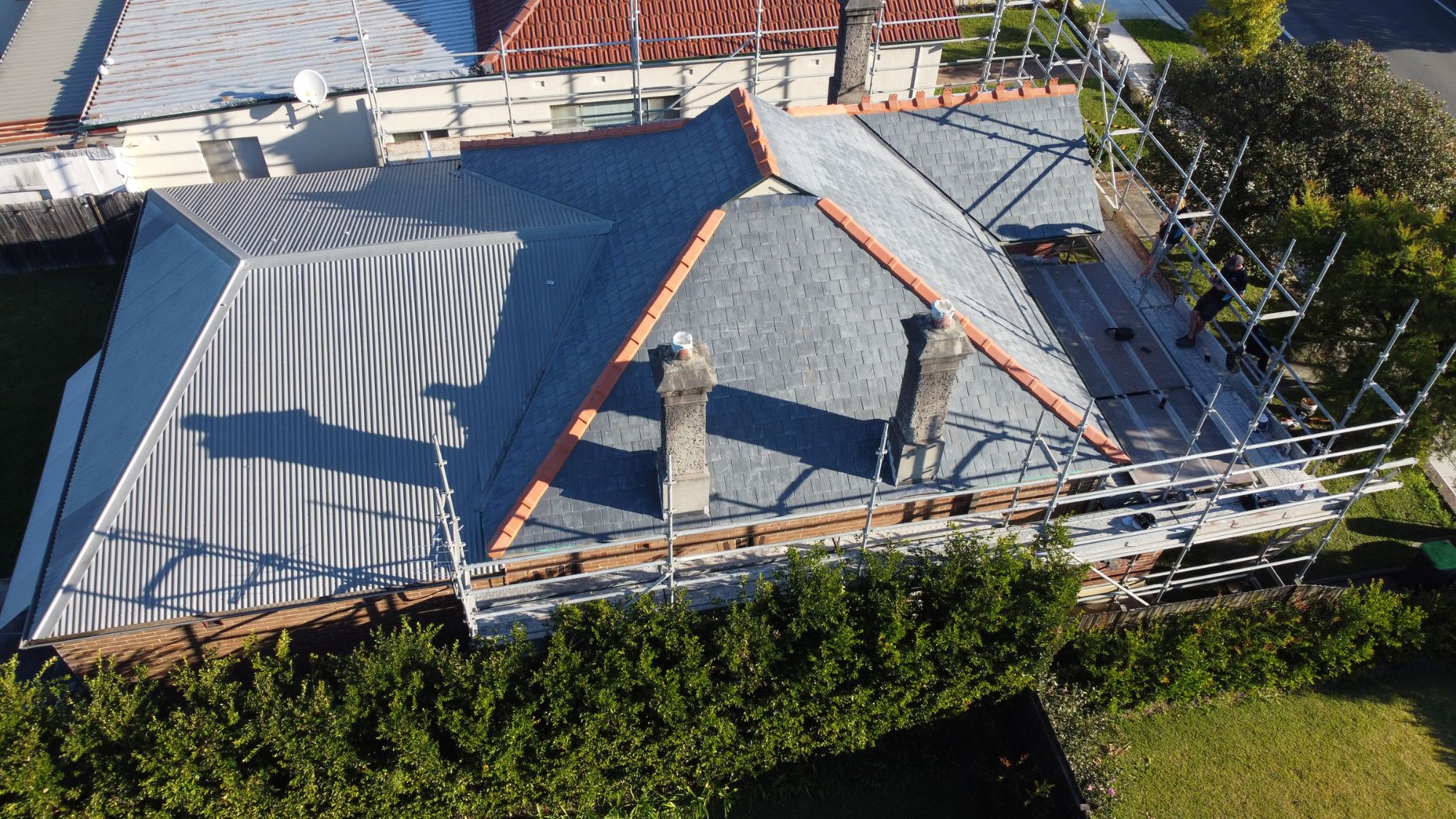 Double Bay Slate Roof Replacement 2000w 3